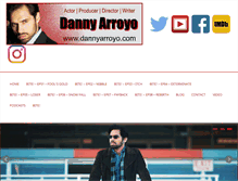 Tablet Screenshot of dannyarroyo.com